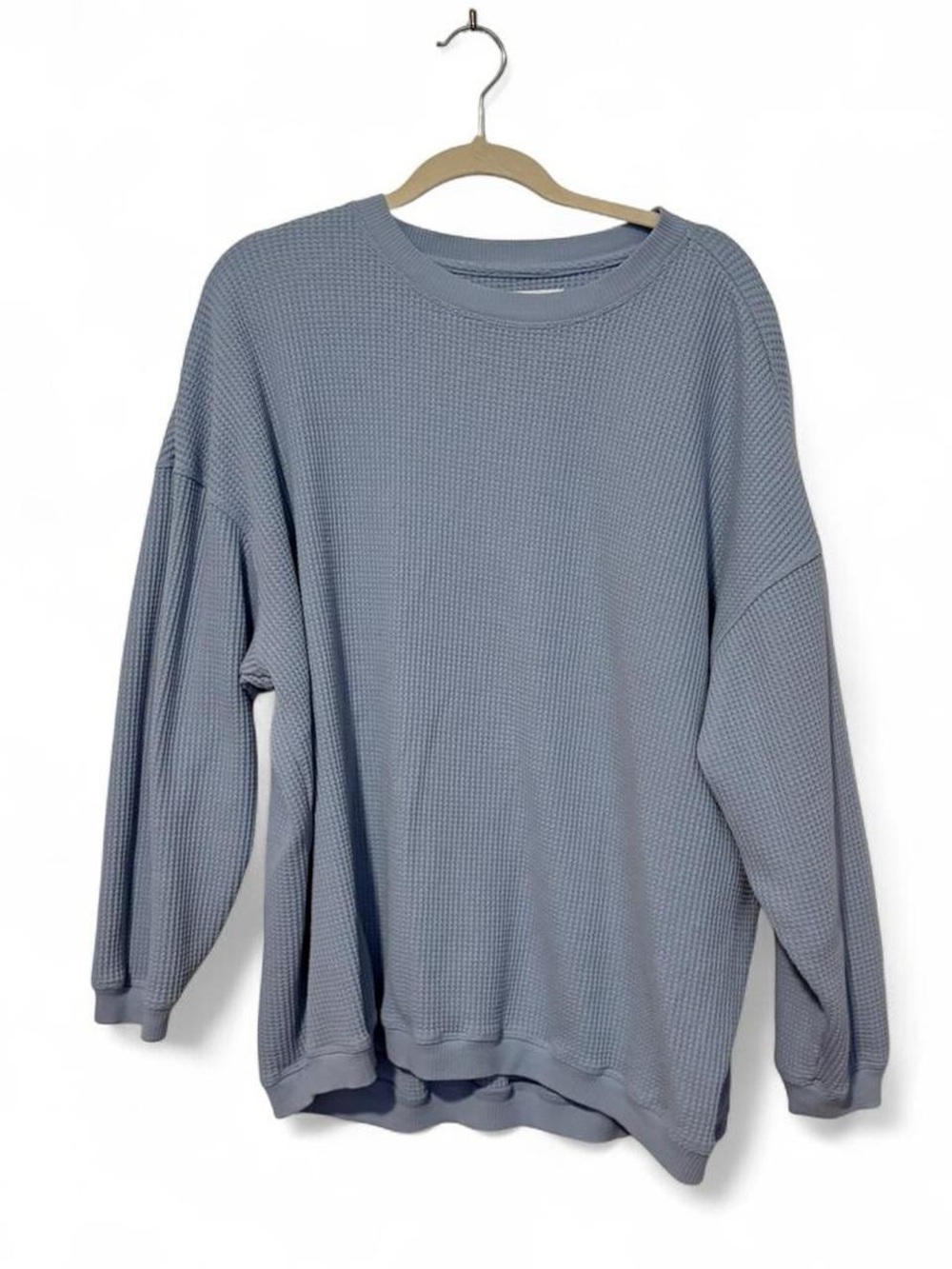 Aerie oversized thermal‎ comfy crewneck sweatshirt med